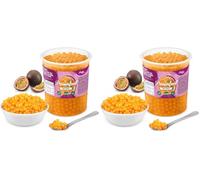 INSPIRE FOOD Bubble Tea Perles Passion - Tapioca Perles - 1kg (Lot de 2)