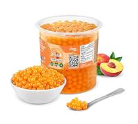 INSPIRE FOOD Bubble Tea Perles Pêche | Bubble tea, perle de tapioca pour bubble tea | 100% vegan et sans gluten, sans colorant artificiel, 3.2 kg