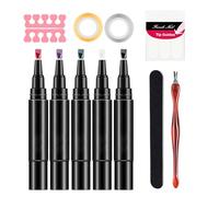 Inspire Imagination Stylo à ongles gel - 12 cm, stylos de couleur permanente, kit de vernis à ongles gel pour filles, femmes, adolescents, adultes, professionnels du salon