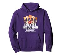 Inspire Inclusion 8 Mars Journée Internationale de la Femme Violet Sweat à Capuche