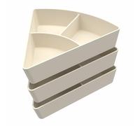 Inspire My Play - Grège 3 compartiments de tri et d'organisation en silicone - Compatibles avec le plateau de jeux sensoriels PlayTRAY - Accessoires pour le Plateau Tuff