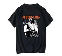 Inspired Albert King Black Men Signature T Shirt Hot Vintage Washed Graphic Designer Clothes Top for Everyday Wear
