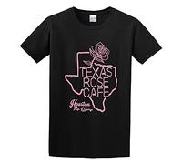 Inspired by Little Feat Texas Rose Cafe Lowell George Texas T-Shirt Graphic Tee Printed Top Mens Black Shirt S