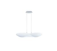 Inspired Mantra - Flow - Suspension à 6 ampoules GU10, chrome, blanc