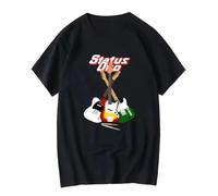 Inspired Status Quo Cotton Black Men for Fans T Shirt HC1255 Vintage Washed Fashion Homme Slightly