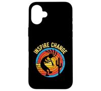 Inspirer Le Changement de Message Positif Design inspirant Coque pour iPhone 16 Plus