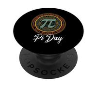 Inspires Me to Take Irrationnelle Well Round Decisions Pi Day PopSockets PopGrip Adhésif