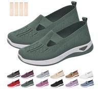 Inspireuplift Shoes for Women, Shoes for Elderly to Prevent Falls, Summer Breathable Non-Slip Soft Sole Elderly Shoe (Cyan,39)