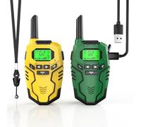 Inspireyes Talkie Walkie Enfants Rechargeable, 48 Heures de Temps de Travail, Longue Portée de 3 Kilomètres, Cadeaux d'anniversaire pour Garçons Filles, Jouets de Plein air pour Enfants de 3 à 12 Ans