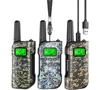 Inspireyes Talkie Walkie Enfants Rechargeable, 48 Heures de Temps de Travail, Longue Portée de 3 Kilomètres, Cadeaux d'anniversaire pour Garçons Filles, Jouets de Plein air pour Enfants de 3 à 12 Ans