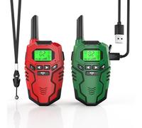 Inspireyes Talkie Walkie Enfants Rechargeable, 48 Heures de Temps de Travail, Longue Portée de 3 Kilomètres, Cadeaux d'anniversaire pour Garçons Filles, Jouets de Plein air pour Enfants de 3 à 12 Ans