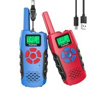 Inspireyes Talkie Walkie Enfants Rechargeable, 48 Heures de Temps de Travail, Longue Portée de 3 Kilomètres, Cadeaux d'anniversaire pour Garçons Filles, Jouets de Plein air pour Enfants de 3 à 12 Ans