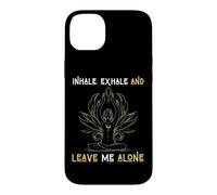 Inspirez Exhale & Leave Me Alone Mental Self Help Love Woman Coque pour iPhone 14 Plus