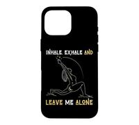 Inspirez Exhale & Leave Me Alone Mental Self Help Love Woman Coque pour iPhone 16 Pro Max