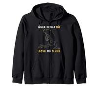 Inspirez Exhale & Leave Me Alone Mental Self Help Love Woman Sweat à Capuche