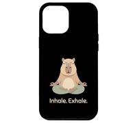 Inspirez, expirez, Yoga, Capybara, Zen, Relaxation Animale Coque pour iPhone 12 Pro Max