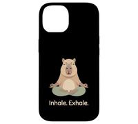 Inspirez, expirez, Yoga, Capybara, Zen, Relaxation Animale Coque pour iPhone 14