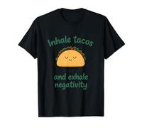 Inspirez Tacos Expirez la négativité Drôle Taco Yoga Meme T-Shirt