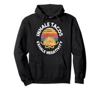 Inspirez Tacos Expirez la négativité Taco de Yoga drôle Sweat à Capuche