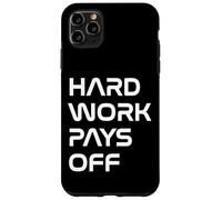 Inspiring Quote Hard Work Pays Off Hustler Motivation #HWPO Coque pour iPhone 11 Pro Max
