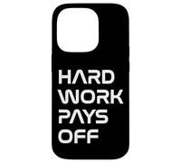 Inspiring Quote Hard Work Pays Off Hustler Motivation #HWPO Coque pour iPhone 14 Pro