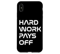 Inspiring Quote Hard Work Pays Off Hustler Motivation #HWPO Coque pour iPhone XS Max