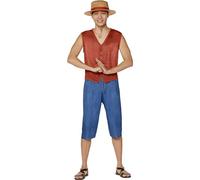 InSpirit Designs Costume One Piece Adulte Monkey D. Luffy | Sous licence officielle | One Piece Live Action | Costumes d'anime, L