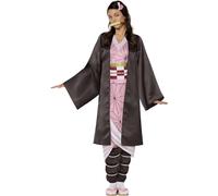 InSpirit Designs Demon Slayer: Kimetsu no Yaiba Adult Nezuko Komada Costume | Officially Licensed | Cosplay Costume | Group Costume | Anime Costume Multicolored