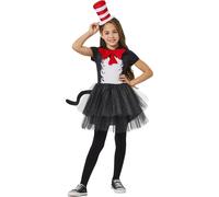 Inspirit Designs Dr Seuss Kids Cat in the Hat Dress Costume | Licenci officiellement | Costume pour enfants | Costume de cosplay m