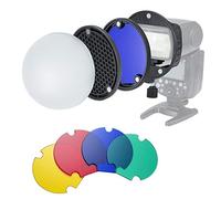 INSSTRO Kit d'accessoires Flash Speedlite avec Diffuseur Adaptateur Magnétique Universel pour Speedlite Canon, Nikon, Sony, Godox Flash et YONGNUO Flash