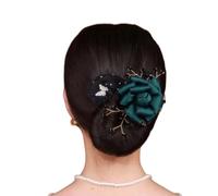 Insstyle Full Star Flower Hair Accessories,Hand Embroidered Flowers Deft Bun,Deft Bun Hair Twister,Insstyle Flower Hair Bun Roller Elegant Lazy Hair Curler for Women Girls (#2)