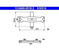 INST. PLAQUETTES DE FREIN AUDI P. A6/A7/Q5 09-18