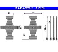INST. PLAQUETTES DE FREIN DB P. W220/R129/W163 98-06