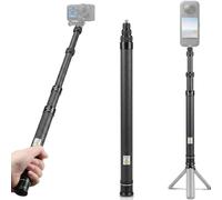 Insta 360 150 cm Selfie Stick, 6 Stange Action Kamera Aluminium Selfie Stange Stab pour Insta360X3 pour One RS pour Go 2 pour One X2 pour One R pour One X