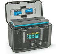 Insta 360 X4 Chargeur de Batterie pour Accessoire Insta360 X4, écran OLED 30 W, boîtier de Charge Intelligent bidirectionnel pour Batterie Insta360 X4, hub de Charge Rapide Affiche Le Niveau de