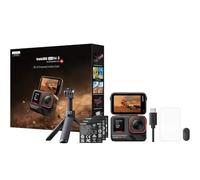 Insta360 Ace Pro 2 Creator Ensemble caméra d'action 8K avec Objectif 157°, écran Rabattable de 2,5" et étanche jusqu'à 12 m Kit Comprenant 3 Batteries, trépied 2 en 1 2.0 + Mini télécommande