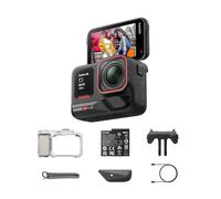 Insta360 Ace Pro 2 Pack Xplorer Argent Lunaire - Caméra d'action étanche 8K co-conçue avec Leica, capteur 1/1,3", Double Puce d'IA, qualité en Basse lumière, Audio avancé, écran Rabattable