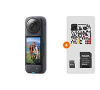 Insta360 - Caméra X4 + Kit accessoires + Carte 64Go