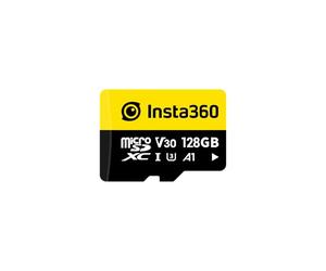 Insta360 Carte mémoire microSD UHS-III V30 pour caméras d'action One X/One X2/X3/X4, One R/One RS, Ace Pro et Sphere 128 Go