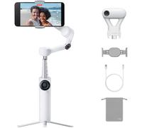 Insta360 Stabilisateur smartphone Flow 2 AI Tracker Bundle – Stabilisation 3 axes Blanc