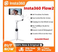 Insta360 Flow 2 Handheld Gimbal Stabilizer AI Filmmaker 360 Infinite Pan Active Zoom Tracking for iPhone Insta 360 Flow 2 Standard Kit Gray