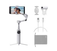 Insta360 Flow 2 Plus Pack Traqueur IA Gris - Gimbal pour iPhone/Android | Stabilisateur smartphone, Suivi IA avec n'importe quelle application, suivi de groupes, trépied & perche à selfie intégrés