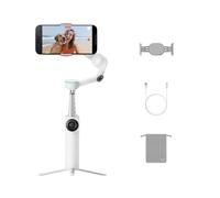 Insta360 Flow 2 Pro Blanc - Stabilisateur Smartphone pour iPhone/Android | Suivi natif DockKit, suivi IA et de Groupes, trépied et perche à selfie intégrés, rotation à 360°, pour Vlog & YouTube