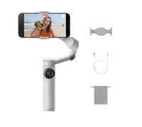 Insta360 Flow 2 Pro Gris - Premier stabilisateur IA pour téléphone avec Apple DockKit, Suivi panoramique à 360°, Inclinaison Libre, trépied et Perche à Selfie intégrés