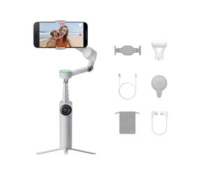 Insta360 Flow 2 Pro Pack Créateur Gris - Stabilisateur pour iPhone/Android | Suivi natif DockKit, suivi IA et de Groupes, trépied et perche à selfie intégrés, rotation à 360°, pour Vlog & YouTube