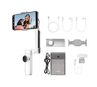 Insta360 Flow Kit de créateur - Stabilisateur pour Smartphone avec Suivi alimenté par l'IA, stabilisation à 3 Axes, Perche à Selfie intégrée, trépied Universel, Pliable et Portable, Blanc Neige
