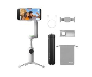 Insta360 Flow Pro Pack trépied Pro - Stabilisateur pour Smartphone alimenté par l'IA, Compatible Apple DockKit, Suivi panoramique Infini à 360º, stabilisation 3 Axes, trépied intégré