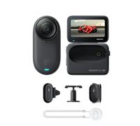 Insta360 GO 3S Noir Minuit (128GB) Pack POV Moto- Petite caméra de vlog 4K, POV Mains Libres, Montage Partout, stabilisation, 140 Min d'autonomie, étanche à 10 m, édition IA, pour Voyage, vlog