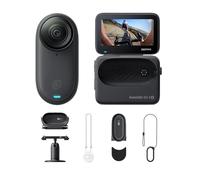 Insta360 GO 3S Pack POV Cyclisme 128GB Noir - Petite caméra de vlog 4K, POV Mains Libres, Montage Partout, stabilisation, 140 Min d'autonomie, étanche à 10 m, édition IA, pour Voyage, vlog