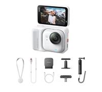 Insta360 GO Ultra Arctic White Creator Bundle avec Mini trépied 2 en 1 2.0, Support à dégagement Rapide et Support pivotant